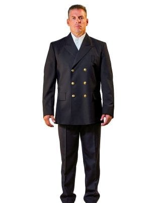 211PY - Double Breasted Coat with Bottom Flaps - 100% Polyester