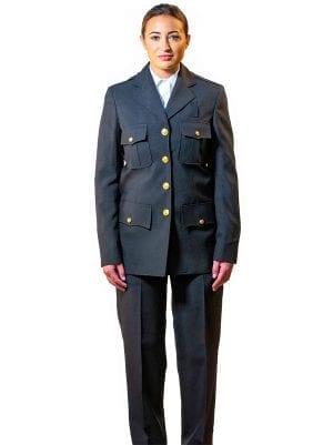 710PY - Single Breasted Coat with Top Patch Pockets and Bottom Flaps - 100% Polyester