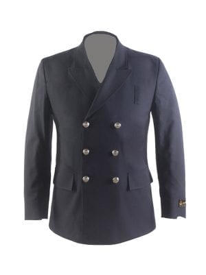 711PY - Double Breasted Coat with Bottom Flaps - 100% Polyester